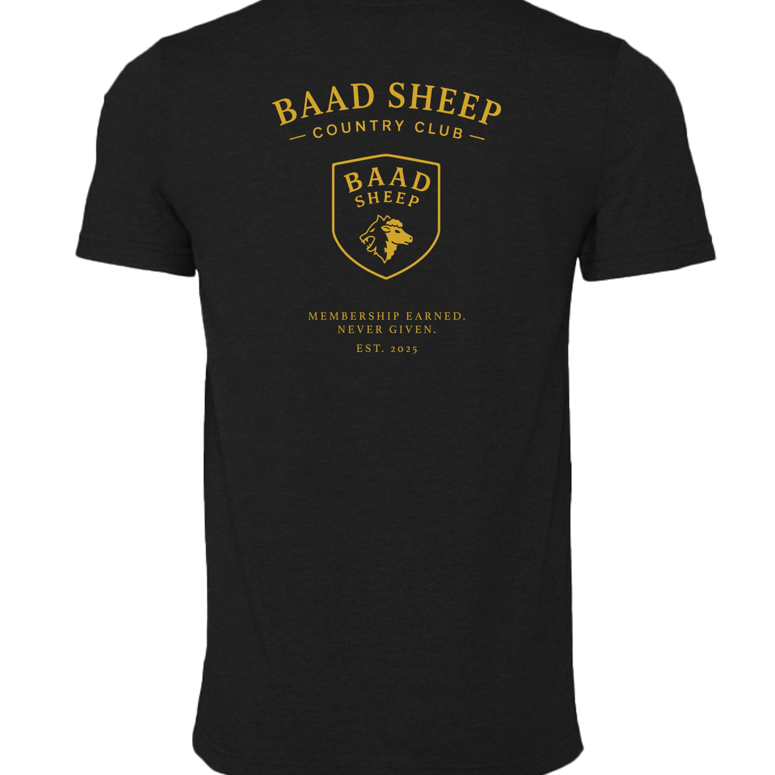 Solid Black Blend - 3001CVC - BACK